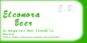 eleonora beer business card